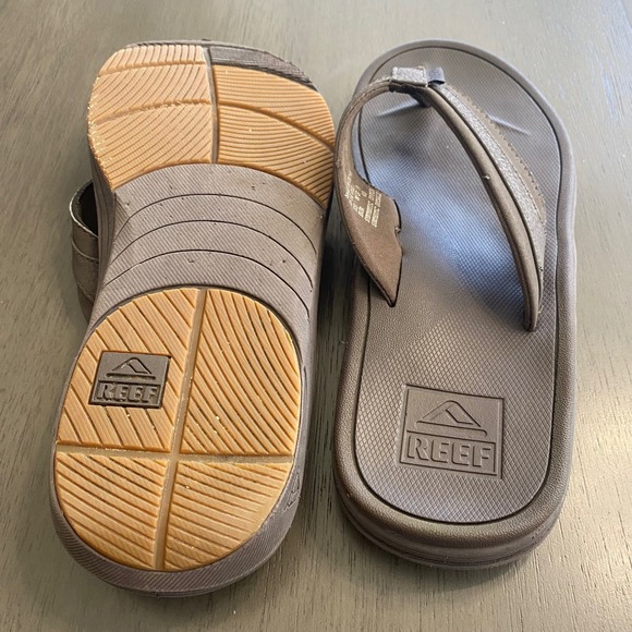 Reef Phoenix Leather Brown Flip Flop Sandals Mens Size 8 Thong Beach main image 6